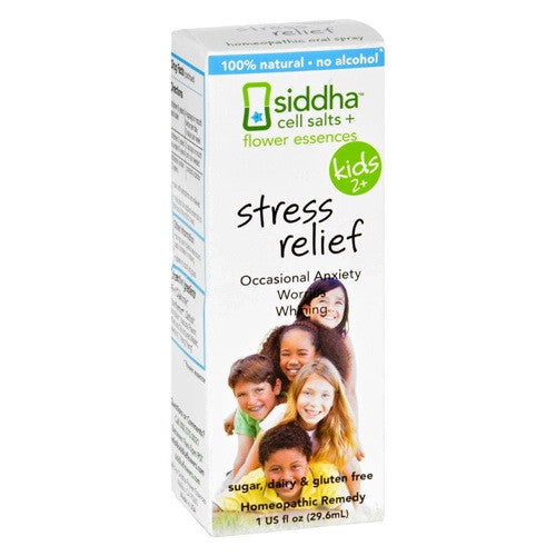 Sidda Flower Essences Stress Relief Kids 2+, Homeopathic, 1 oz